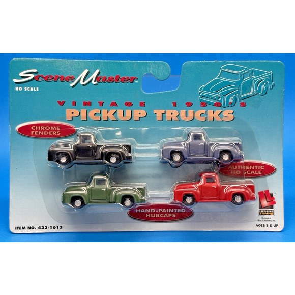 NOS Life-Like Trains,Scene Master, Vintage 1950's PICKUP TRUCKS 1613 HO Scale - Picture 1 of 13